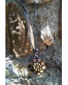 Alphabey's Black And Golden Copper Double Tone Pendent Necklace For Men & Women Alphabey's Black And Golden Copper Double Tone Pendent Necklace For Men & Women